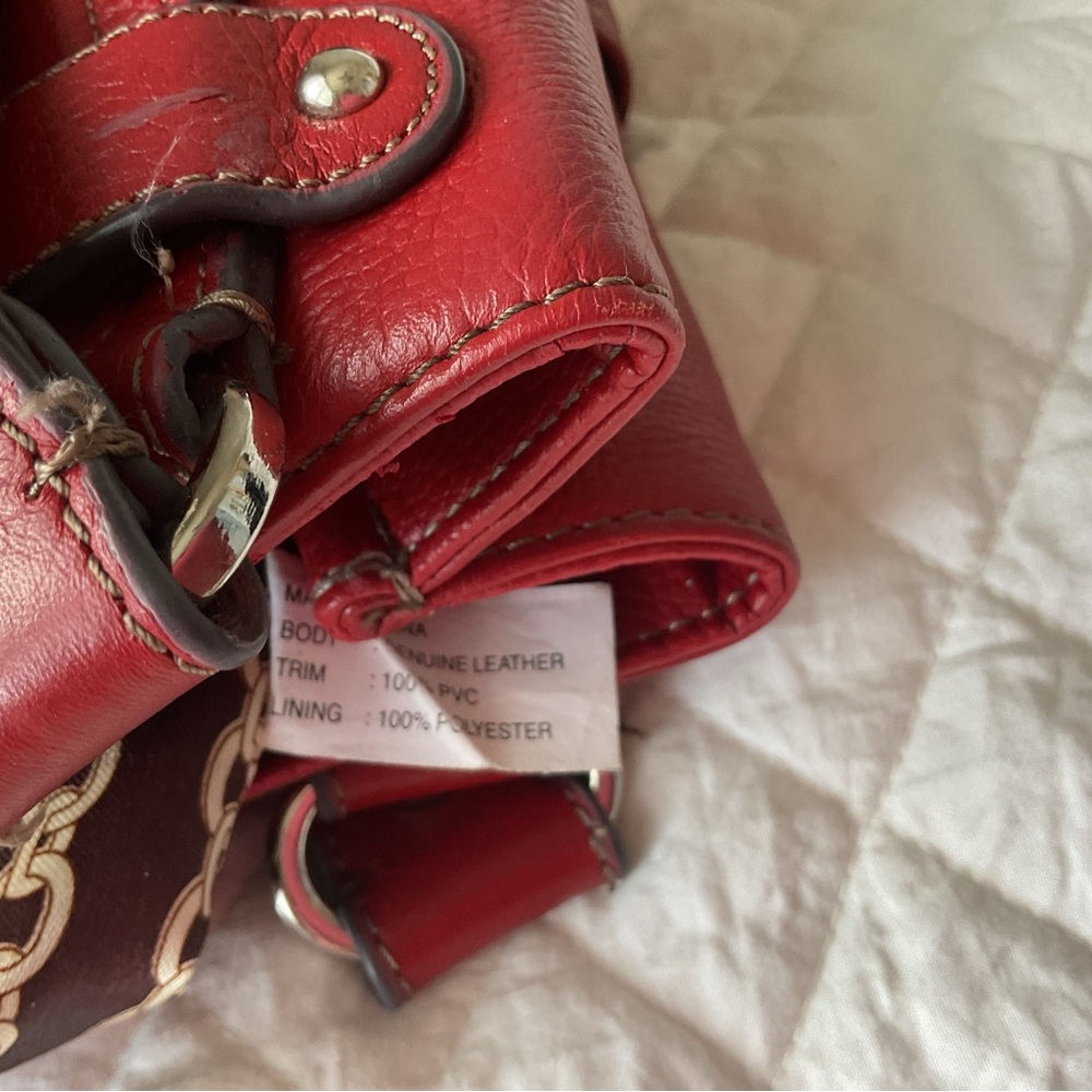 Tignanello red leather purse - Picture 10 of 12
